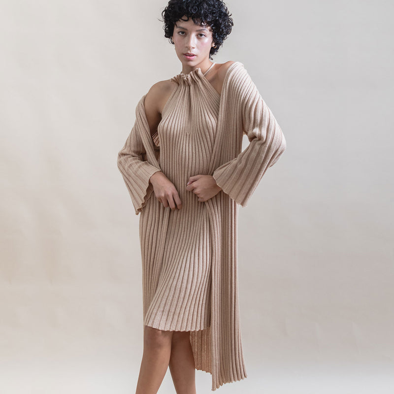 Halter knit dress