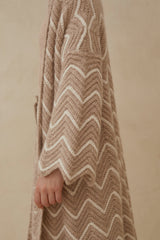 Triana Zigzag Crochet Coat