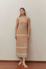 Waves Pima cotton Crochet Dress