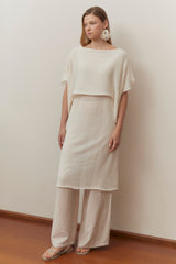 Sheer ultra-light Pima Cotton Poncho