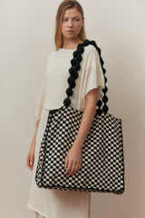 Dora Checkered Tote Bag