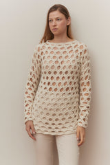 Nuria Eco Baby Alpaca Crochet Sweater
