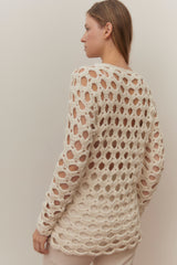 Nuria Eco Baby Alpaca Crochet Sweater