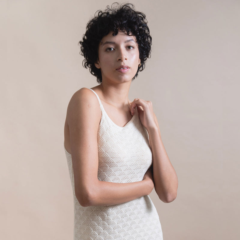Esther Pima Cotton Knit Dress KUSIKUSI Knitwear Esther Pima Cotton Knit Dress KUSIKUSI Knitwear