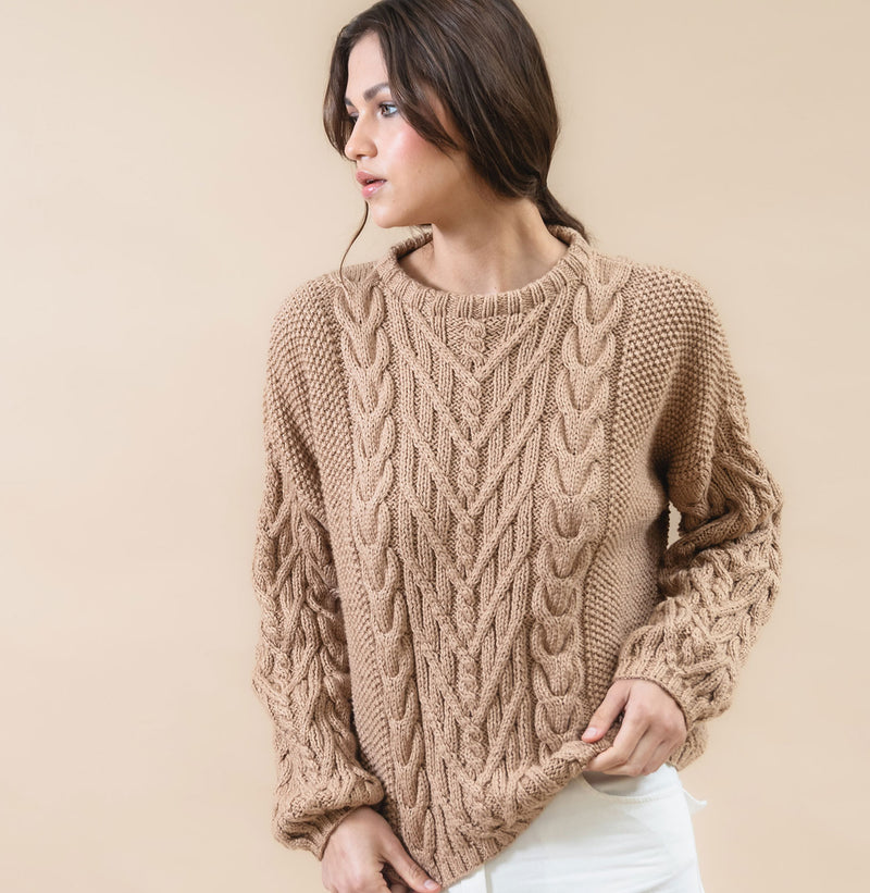 Cable sweater