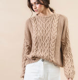 Cable sweater