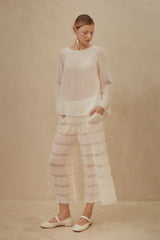 Paloma Alpaca Palazzo Pants - Black