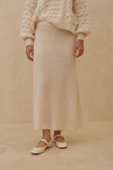 A Shape Alpaca Knit Skirt