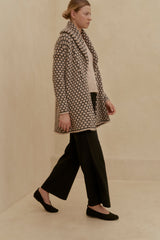 Abrigo cuello punto abeja en Pujpo