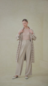 Triana Zigzag Crochet Coat